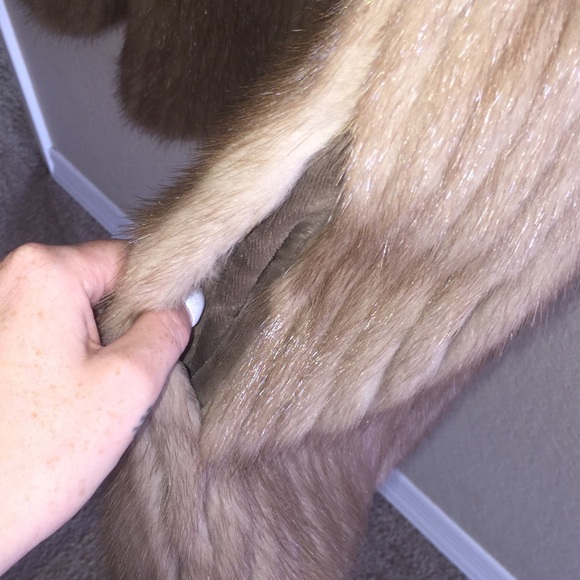 100% authentic light color mink coat unisex - Picture 3 of 9